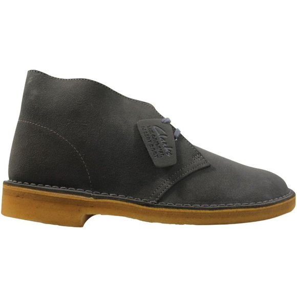 Clarks Shoes Mens Desert Boot Grey Suede 2611461 Poshmark